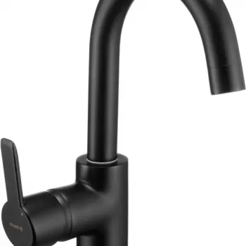 Baterie lavoar baie negru mat Deante Arnika imagine