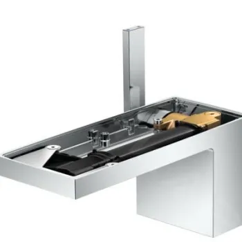 Baterie lavoar, crom, evacuare push-open, fara placuta, Axor My Edition imagine