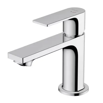 Baterie lavoar crom, tehnologie CoolStart, monocomanda, Hansgrohe Rebris E 143 imagine