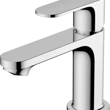 Baterie lavoar crom, tehnologie CoolStart, monocomanda, Hansgrohe Rebris S 143 imagine