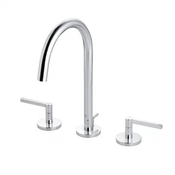 Baterie lavoar cu 3 orificii Kludi Nova Fonte, ventil inclus, crom lucios imagine