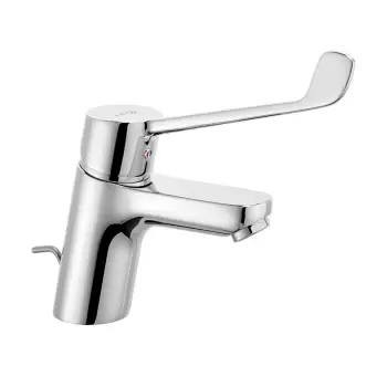 Baterie lavoar cu maner clinic crom cu ventil inclus Kludi, Pure Easy imagine