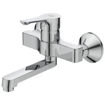 Baterie lavoar cu montaj pe perete Ideal Standard Alpha crom lucios imagine