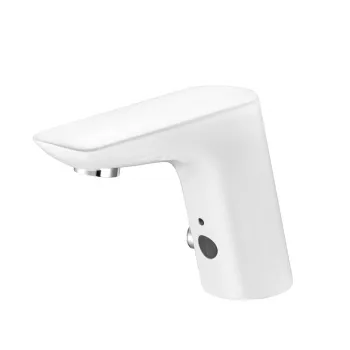 Baterie lavoar cu senzor Kludi Balance alimentare la retea alb mat imagine