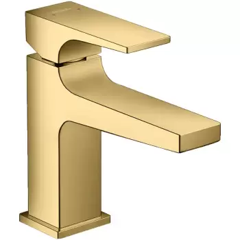 Baterie lavoar cu ventil 100, culoare auriu lucios, Hansgrohe, Metropol imagine