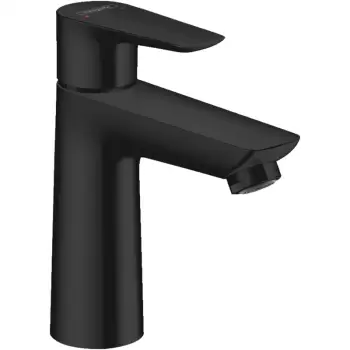 Baterie lavoar cu ventil click-clack, culoare negru mat, Hansgrohe, Talis 110 imagine