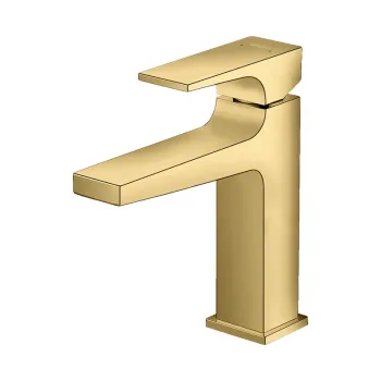 Baterie lavoar cu ventil inclus, auriu lucios, Hansgrohe Metropol 110 imagine