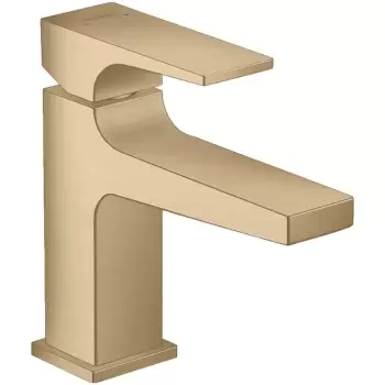 Baterie lavoar cu ventil inclus, culoare bronz periat, Hansgrohe, Metropol 100 imagine