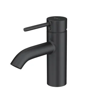 Baterie lavoar cu ventil inclus, negru mat, Kludi Bozz imagine