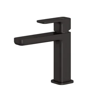 Baterie lavoar cu ventil inclus, negru mat, Kludi Renon 110 imagine