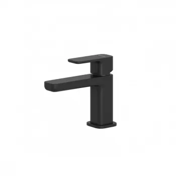 Baterie lavoar cu ventil inclus, negru mat, Kludi Renon 85 imagine