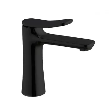 Baterie lavoar cu ventil inclus, negru mat, monocomanda, FIMA Flo imagine
