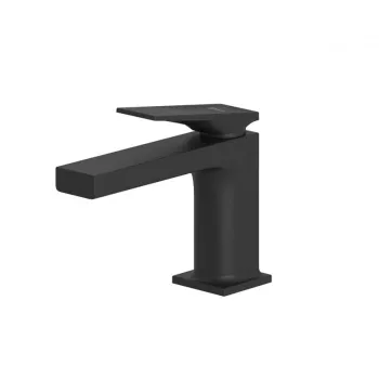 Baterie lavoar cu ventil inclus, negru mat, monocomanda, Kludi Decus 85 imagine