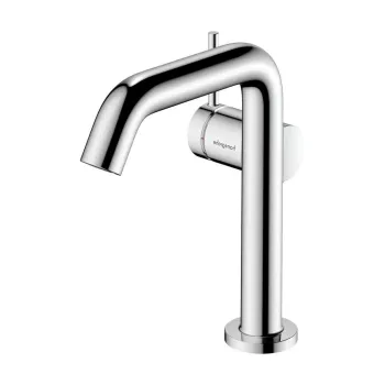Baterie lavoar cu ventil inclus tehnologie CoolStart, crom, Hansgrohe Tecturis S 150 imagine