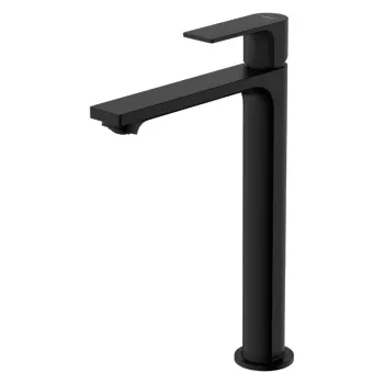 Baterie lavoar cu ventil inclus tehnologie CoolStart, negru mat, Hansgrohe Rebris E240 imagine