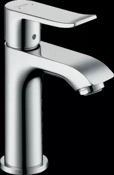 Baterie lavoar cu ventil pop-up, crom, Hansgrohe Metris 100 imagine