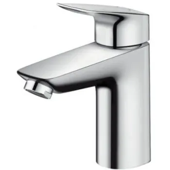 Baterie lavoar cu ventil pop-up, Hansgrohe Logis 100, crom imagine