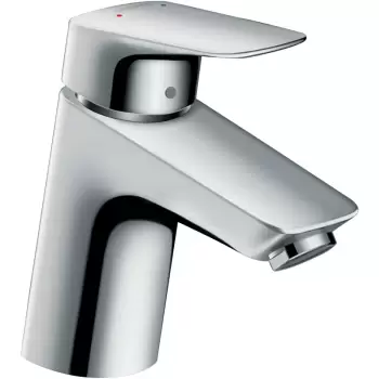 Baterie lavoar cu ventil push-open, culoare crom, Hansgrohe, Logis 70 imagine