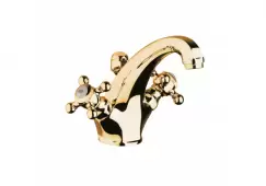 Baterie lavoar culoare auriu lucios Kludi Adlon 510104520 imagine