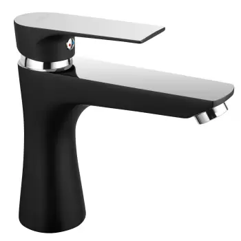 Baterie lavoar culoare negru Ferro, Algeo Square imagine