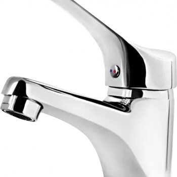 Baterie lavoar Deante Joko cu dop automat, crom lucios imagine