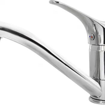 Baterie lavoar Deante Joko cu pipa pivotanta crom lucios imagine