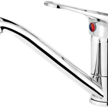 Baterie lavoar Deante Lobo, pipa pivotanta 151 mm, crom lucios imagine