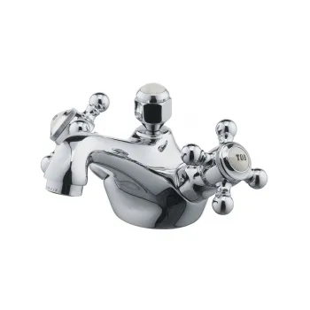 Baterie lavoar dubla comanda Kludi 1926 crom lucios, pipa 125 mm imagine