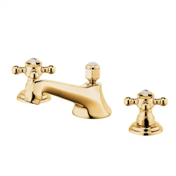 Baterie lavoar dubla comanda Kludi 1926 placata cu aur imagine