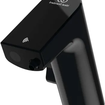 Baterie lavoar electronica cu senzor si maner temperatura, alimentare la retea 220V, negru, Ideal Standard Intelliflow imagine