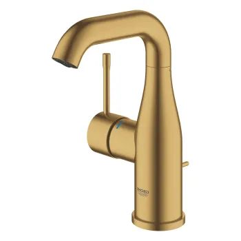 Baterie lavoar Grohe Essence, marimea M, ventil inclus, auriu periat Cool Sunrise imagine