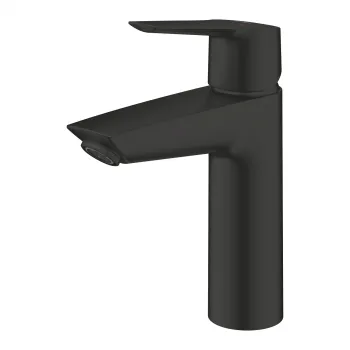 Baterie lavoar Grohe Start, marimea M, ventil inclus, negru mat imagine