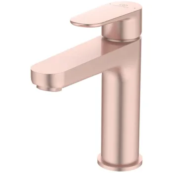 Baterie lavoar Ideal Standard Cerafine O rose mat cu ventil click-clack inclus imagine