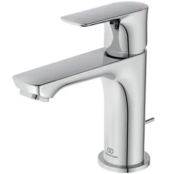 Baterie lavoar Ideal Standard Connect Air BlueStart crom lucios cu ventil inclus imagine