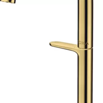 Baterie lavoar inalta auriu lucios cu ventil click-clack Hansgrohe Axor One Select 260 imagine