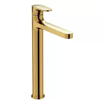 Baterie lavoar inalta Cersanit Inverto, auriu lucios imagine