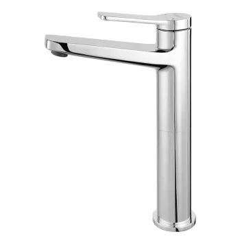 Baterie lavoar inalta crom lucios Ferro Stratos imagine