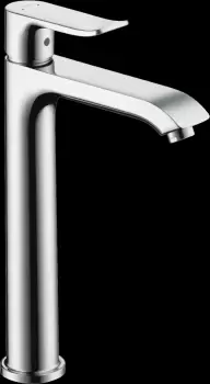 Baterie lavoar inalta cu ventil pop-up, crom, Hansgrohe Metris imagine