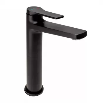 Baterie lavoar inalta FDesign Seppia, negru mat imagine