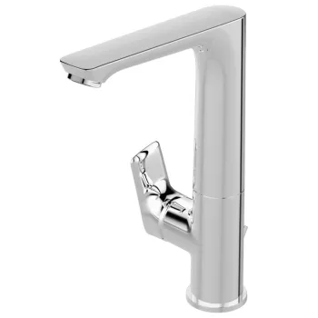 Baterie lavoar inalta Ideal Standard Connect Air crom lucios cu pipa pivotanta si ventil inclus imagine