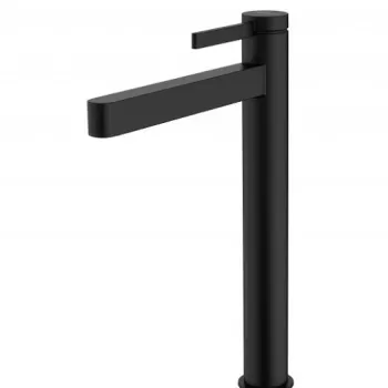 Baterie lavoar inalta negru mat cu ventil push-open Hansgrohe Finoris 76070670 imagine