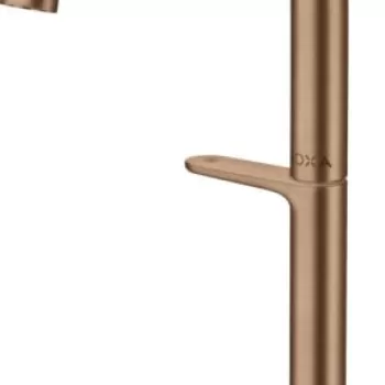 Baterie lavoar inalta red gold periat cu ventil click-clack Hansgrohe Axor One Select 260 imagine