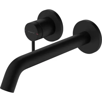 Baterie lavoar incastrat, finisaj negru mat, monocomanda, Hansgrohe Tecturis S 225 imagine