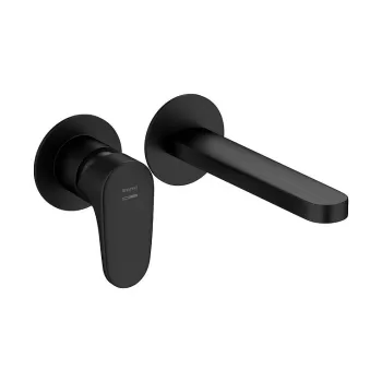 Baterie lavoar incastrata Cersanit Inverto, negru mat imagine