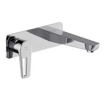 Baterie lavoar incastrata Cersanit Mille, corp incastrat inclus, crom lucios imagine