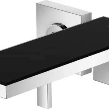 Baterie lavoar incastrata crom sticla neagra Hansgrohe Axor MyEdition 70 imagine