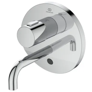 Baterie lavoar incastrata cu senzor Ideal Standard Ceraplus II, alimentare la retea, crom lucios imagine