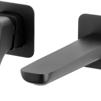 Baterie lavoar incastrata culoare neagra Deante, Hiacynt imagine