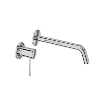 Baterie lavoar incastrata din alama sanitara, crom lucios, pipa fixa 20 cm, LaVita Verdi imagine