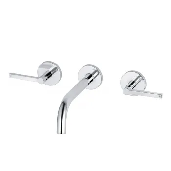 Baterie lavoar incastrata dubla comanda Kludi Nova Fonte, pipa 180 mm, crom lucios imagine